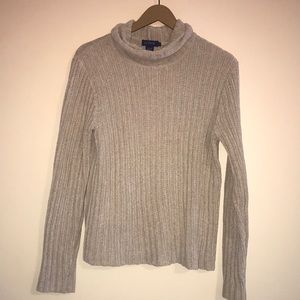 J. Crew Tan Turtleneck Sweater